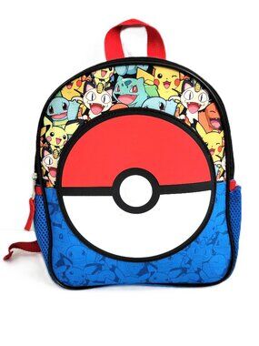 Pokémon Poké Ball Mini Backpack - Pikachu & Friends Character Print Bag